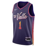 Maillot NBA Phoenix Suns Devin Booker Nike 2023-24 City Edition Violet Swingman - Homme